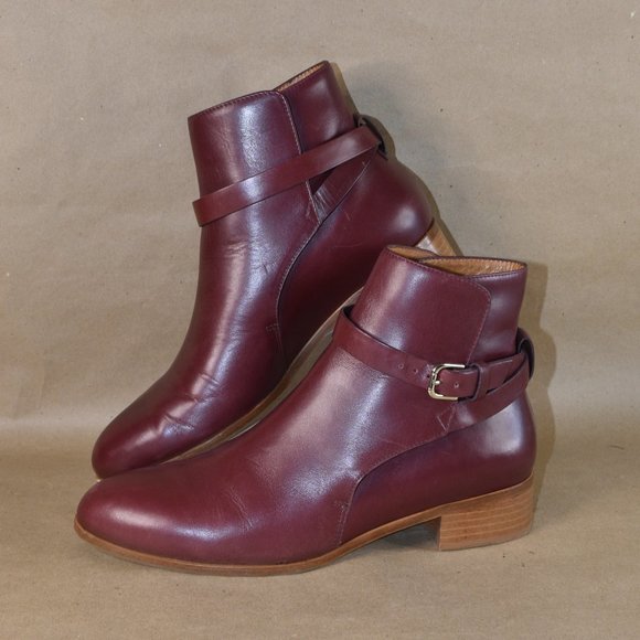 & Other Stories Shoes - * & OTHER STORIES Cordovan Leather Ankle Boot 9.5